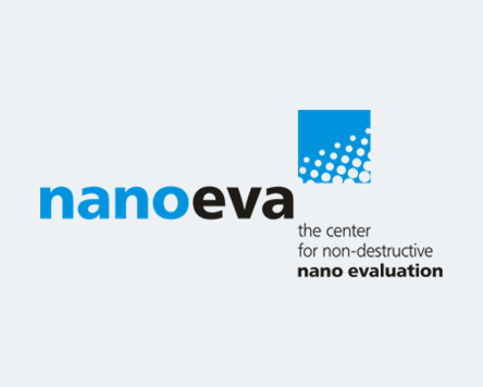 Logo: nanoeva – center for non-destructive nano evaluation