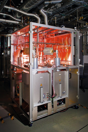 Versuchsumgebung für Dauertests zur Katalysator- und Reaktorentwicklung für die Hochtemperaturkatalyse. 