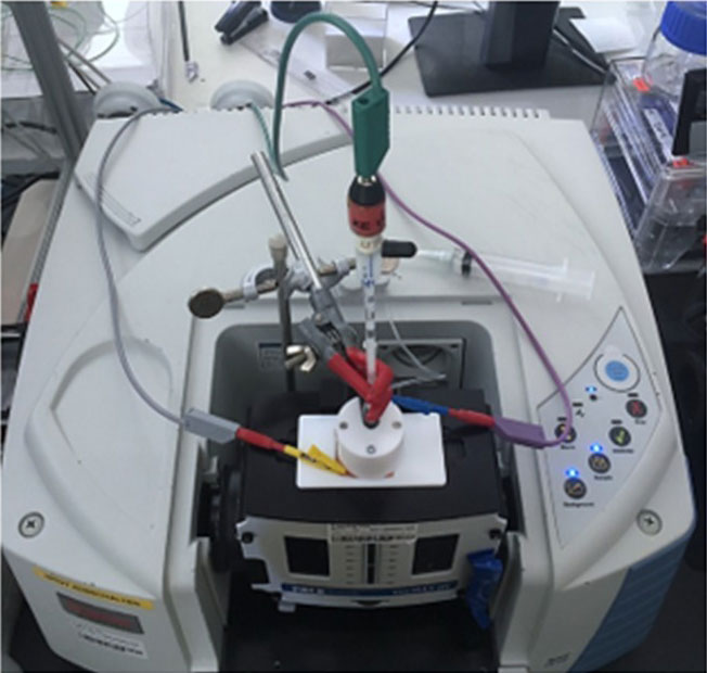 Operando EIS-FTIR-Messaufbau