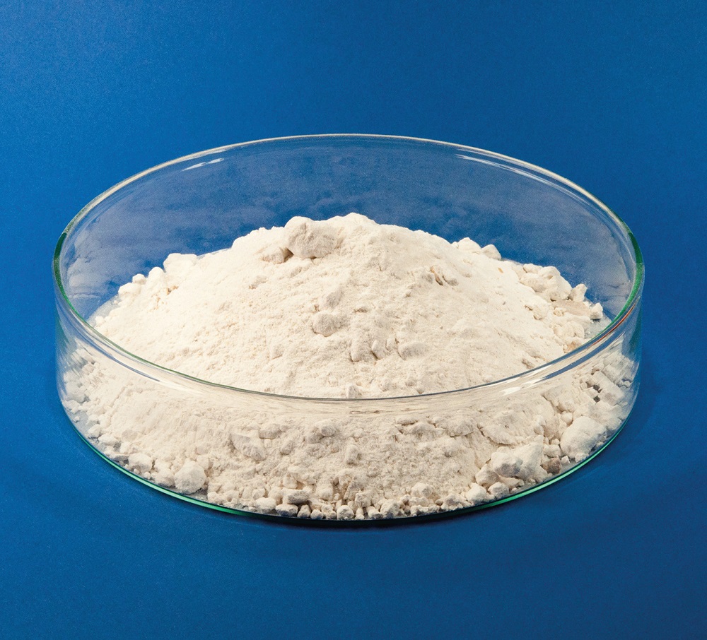 Produziertes und getrocknetes Magnesium-Ammonium- Phosphat (MAP). Es kann als direktes, hochwertiges und langsam nährstofffreisetzendes Düngemittel eingesetzt werden.