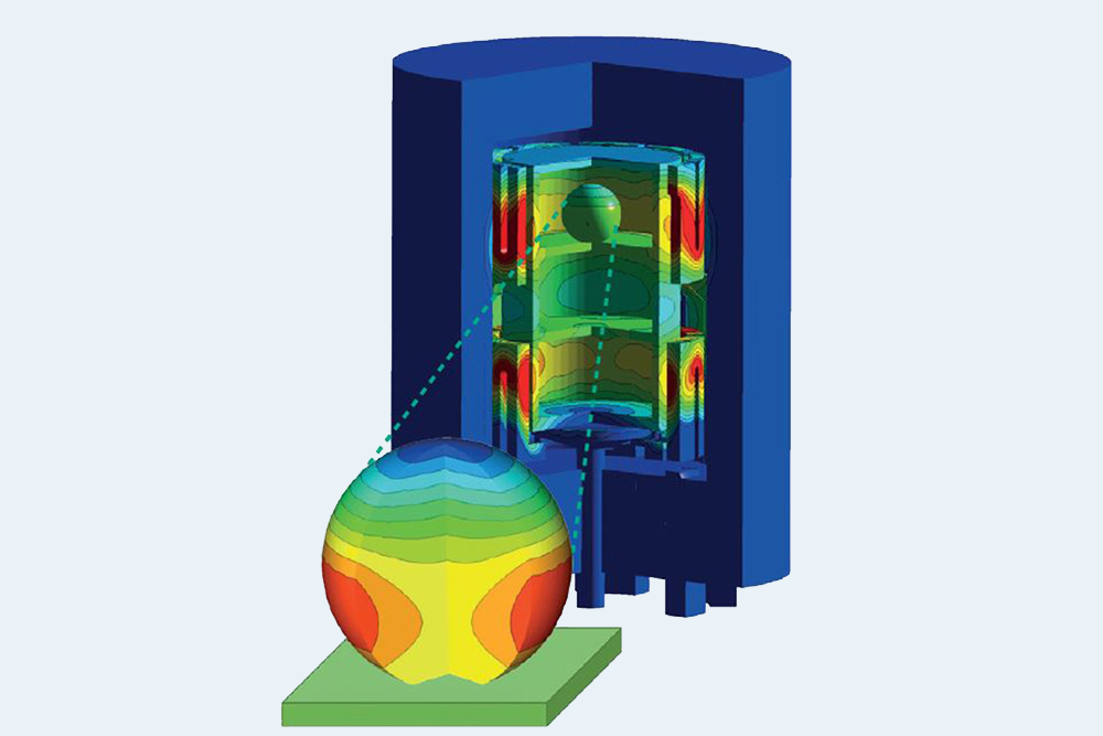 The thermal analysis data are also used to model the temperature distribution in the furnace and the shrinkage behavior.